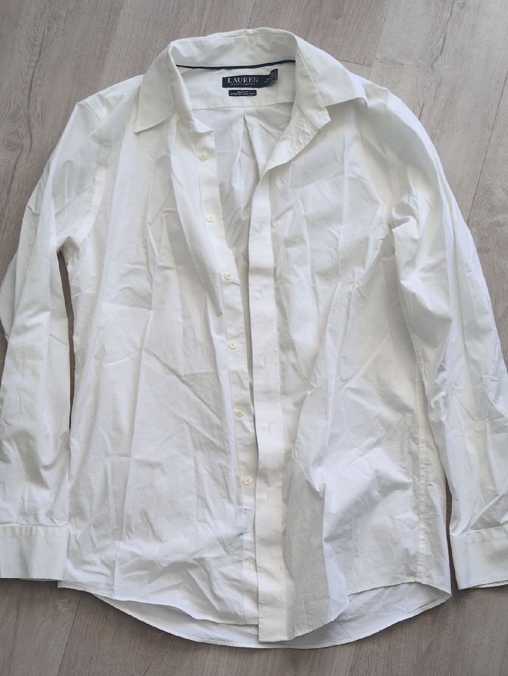 Lauren Ralph Lauren White Classic Cotton Button-Down Shirt